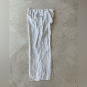 INC  Concepts Crisp White Women’s Linen Pants sz 18 NWOT